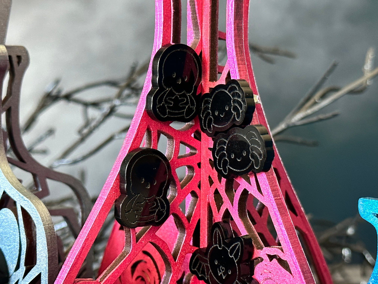 Sitting Skeleton Post Earrings
