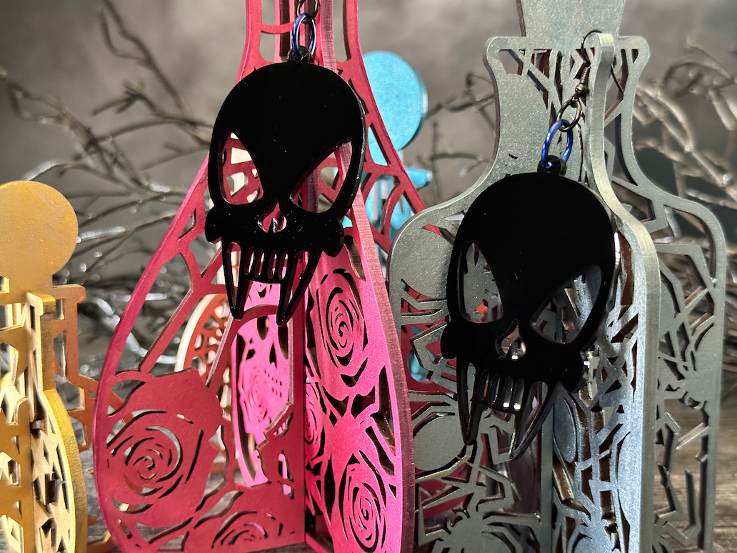 Skull Dangle Earrings