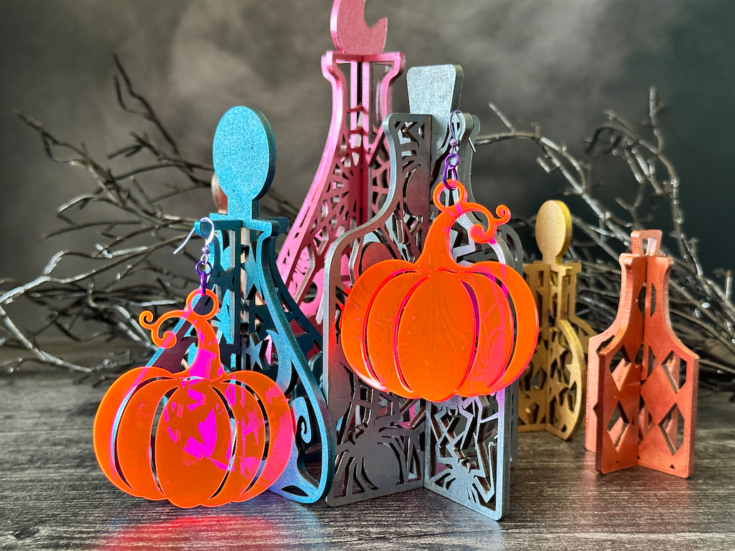 Pumpkin Dangle Earrings