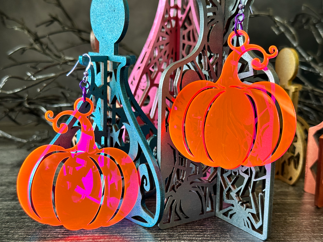 Pumpkin Dangle Earrings