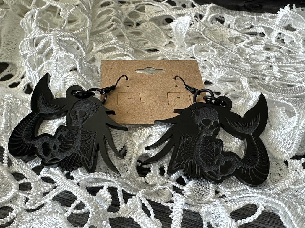 X-Ray Mermaid Dangle Earrings