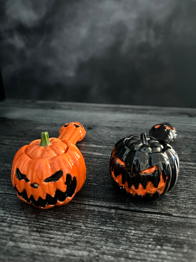 Jack-O-Lantern Decorative Ceramic Pipes