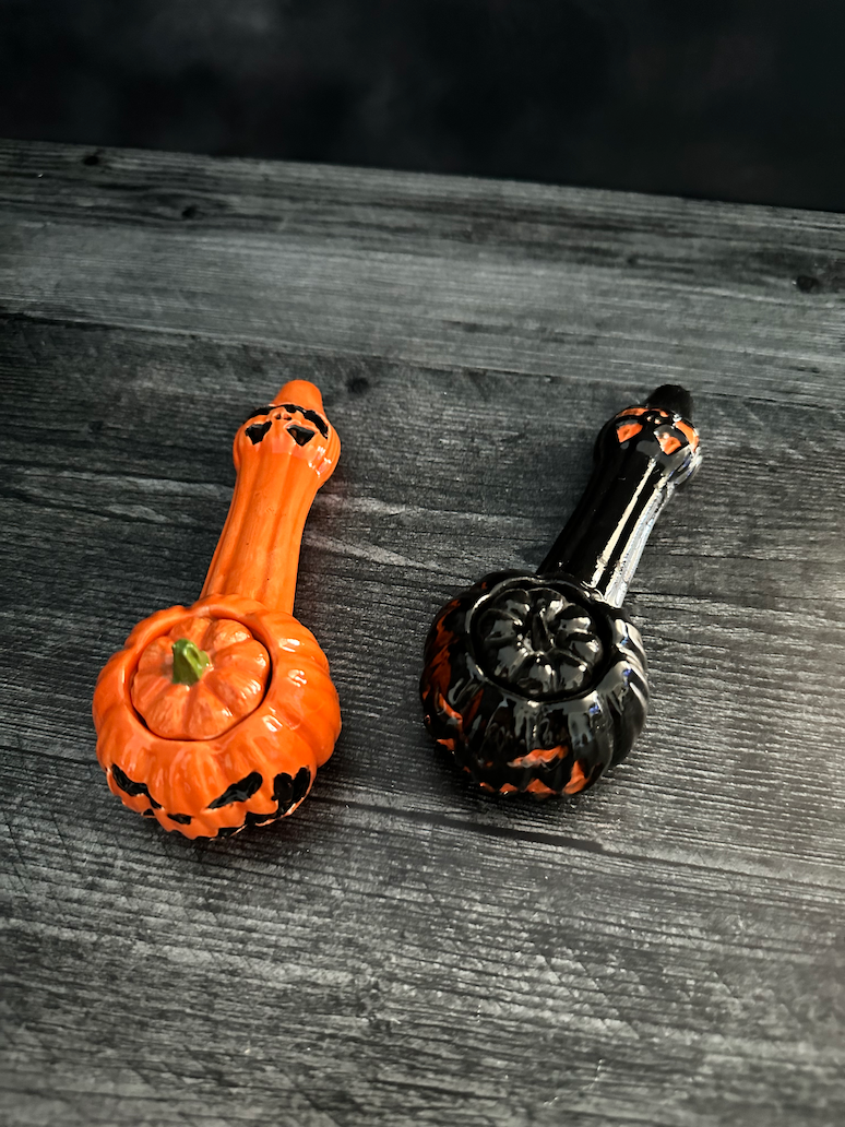 Jack-O-Lantern Decorative Ceramic Pipes