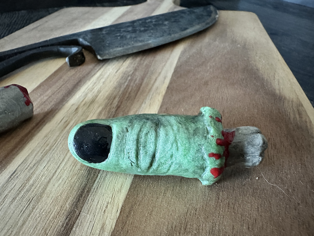 Severed Zombie Finger Pins