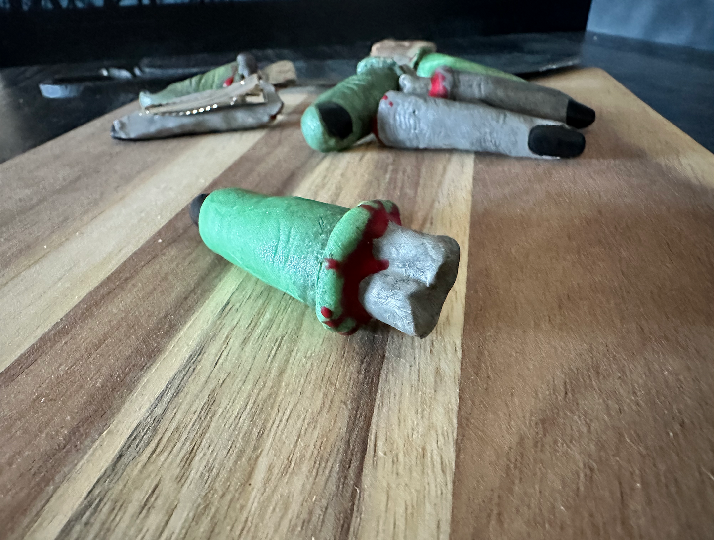 Severed Zombie Finger Hair Clips