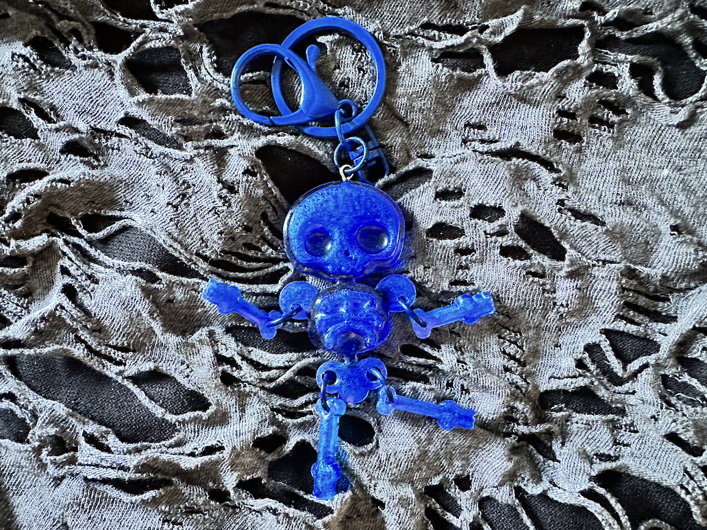 Dancing Skeleton Keychain