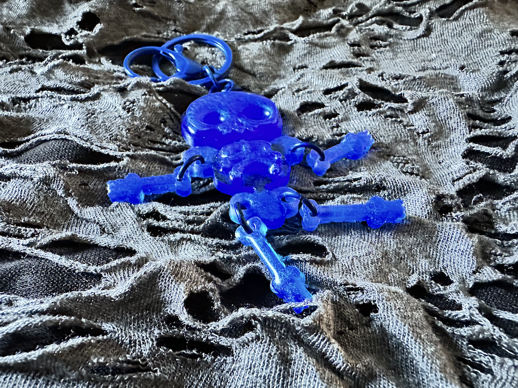 Dancing Skeleton Keychain