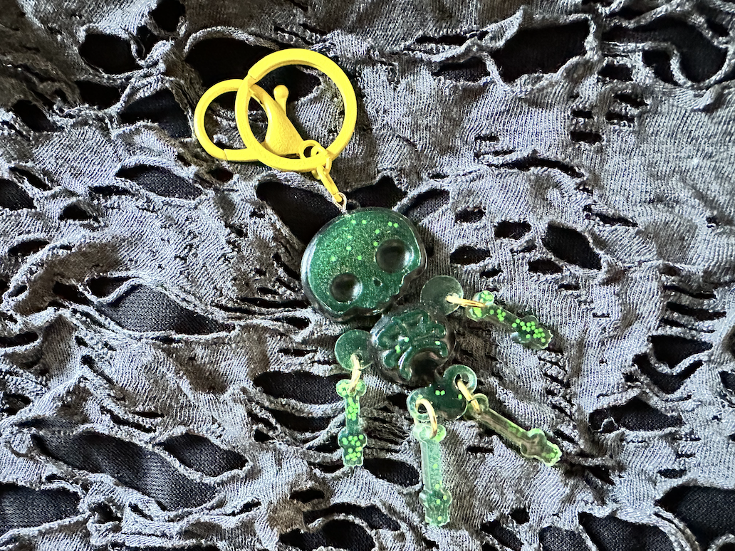 Dancing Skeleton Keychain