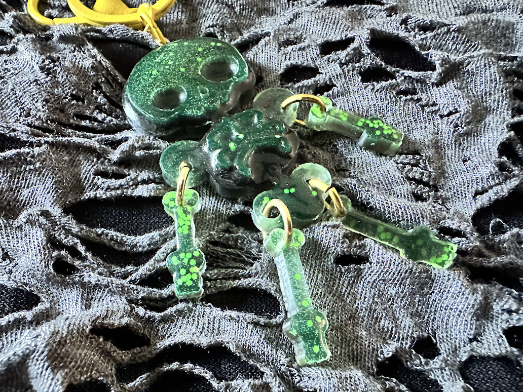 Dancing Skeleton Keychain