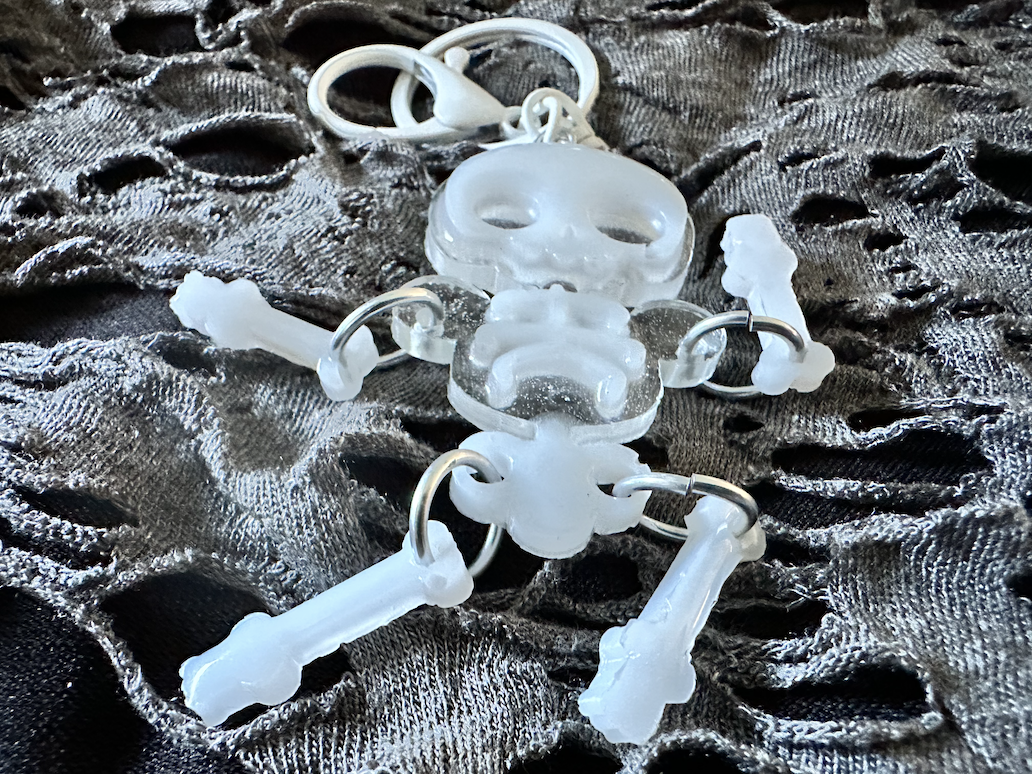 Dancing Skeleton Keychain
