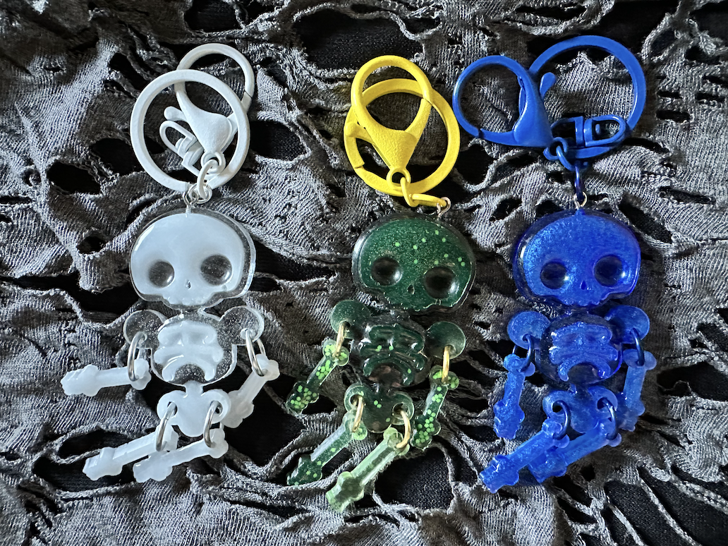 Dancing Skeleton Keychain