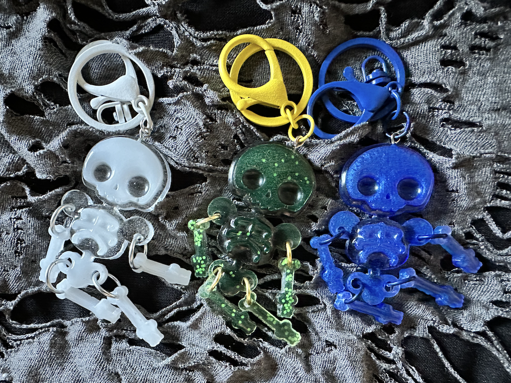 Dancing Skeleton Keychain