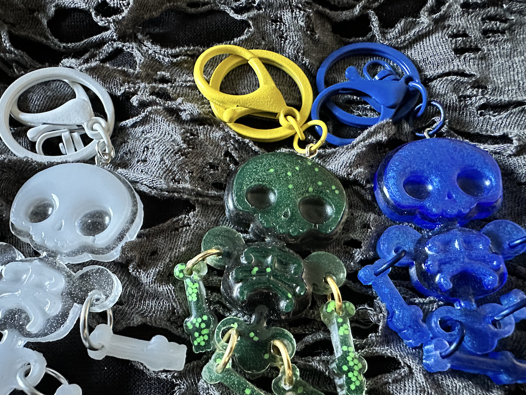 Dancing Skeleton Keychain