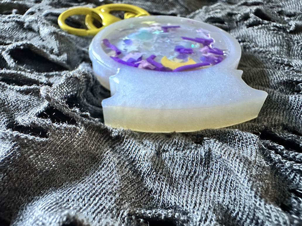 Crystal Ball Shaker Keychain