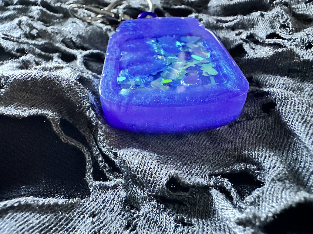Ghost Terrarium Shaker Keychain