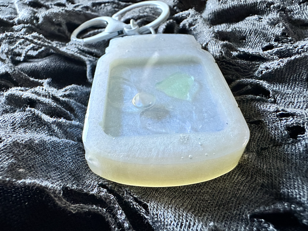Ghost Terrarium Shaker Keychain