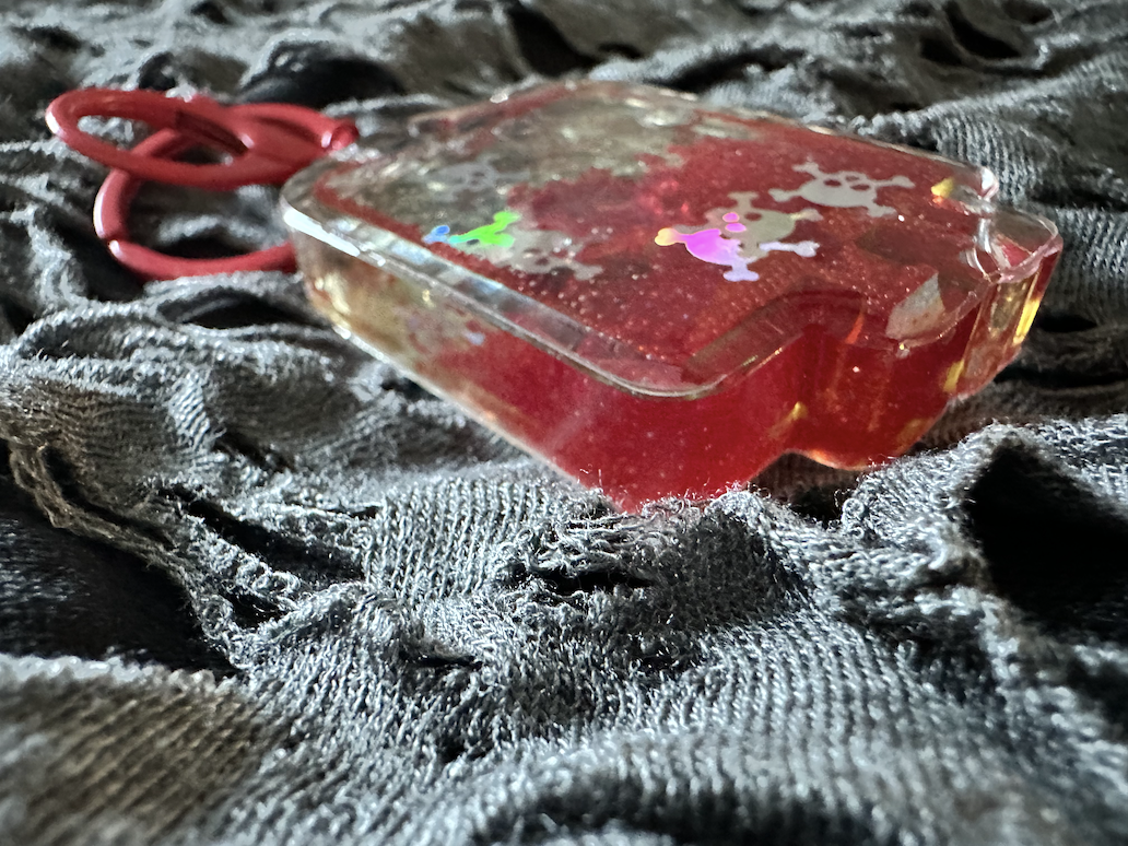 Blood Bag Shaker Keychain