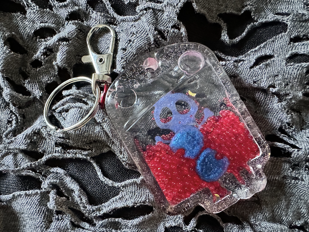 Blood Bag Shaker Keychain