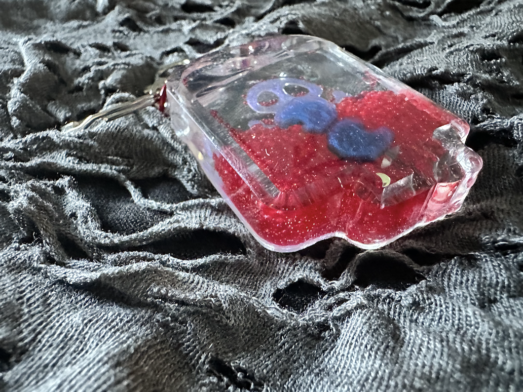 Blood Bag Shaker Keychain