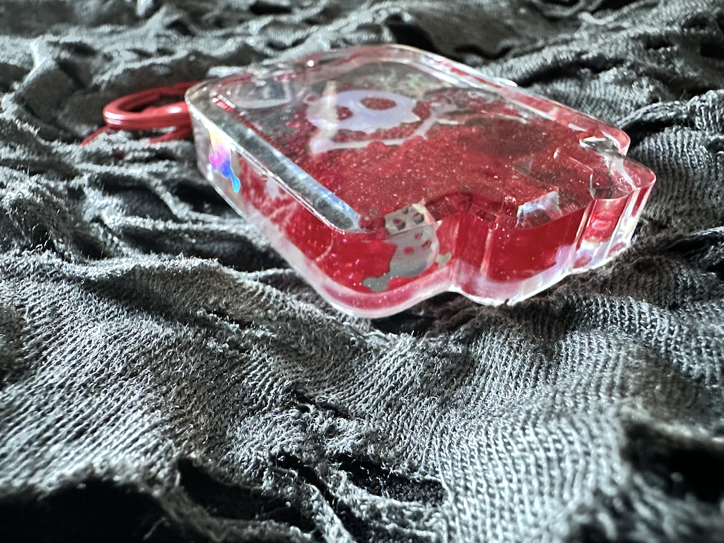 Blood Bag Shaker Keychain