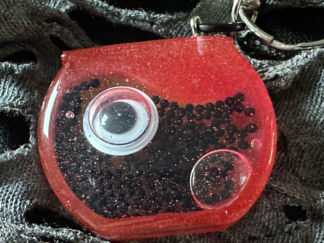 Eyeball Aquarium Shaker Keychain