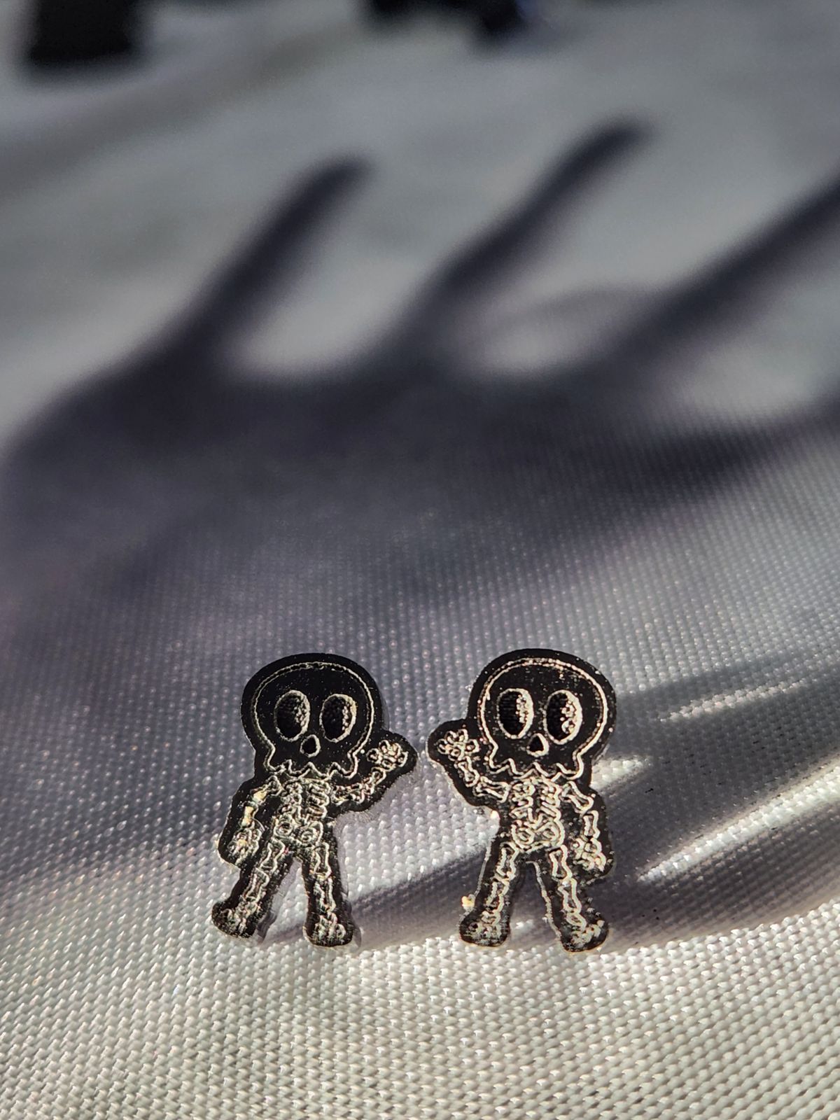 Skeleton Post Earrings