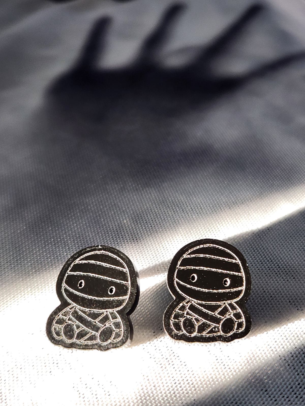 Sitting Mummy Post Earrings
