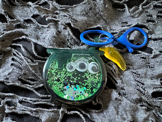 Witch Cauldron Shaker Keychain