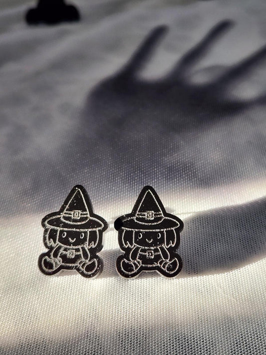 Sitting Witch Post Earrings